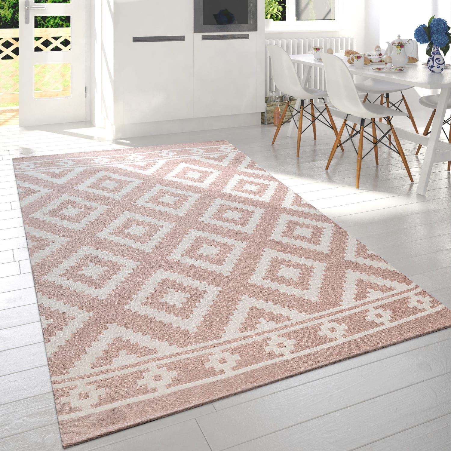 Mariba 095 – boho, pflegeleicht, 20% baumwolle, weicher Teppich