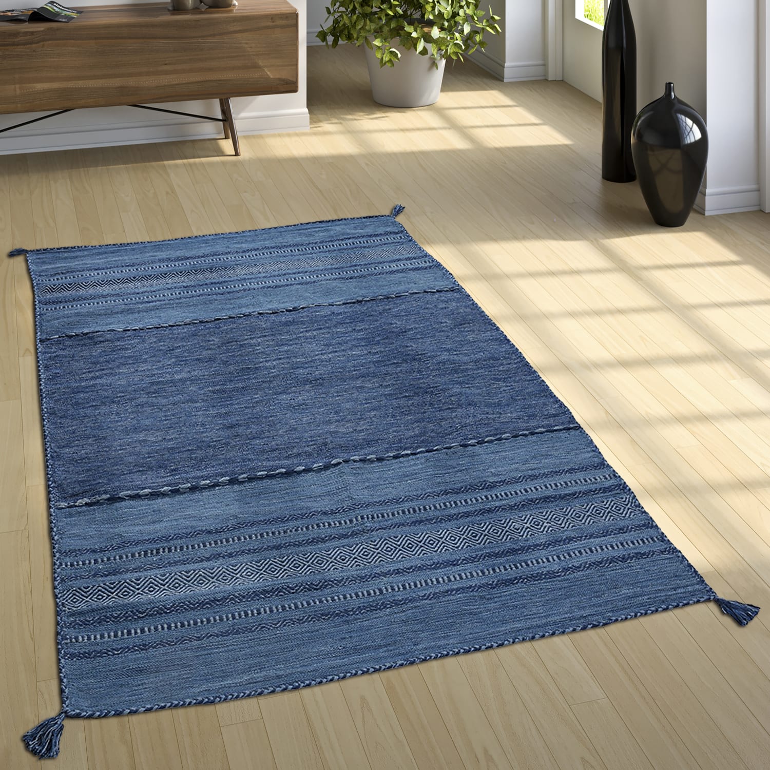 Kilim 217 – klassisch, pflegeleicht, 100% baumwolle, weicher Teppich