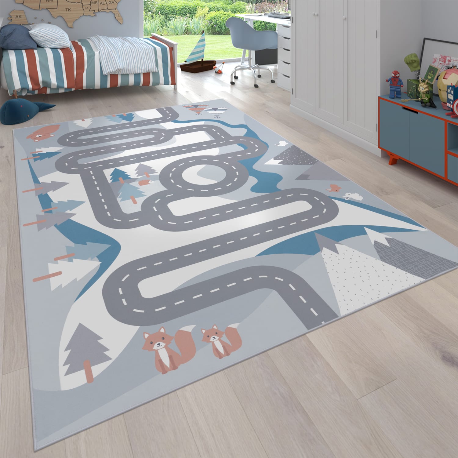 Bino 574 – modern, pflegeleicht, flacher Teppich