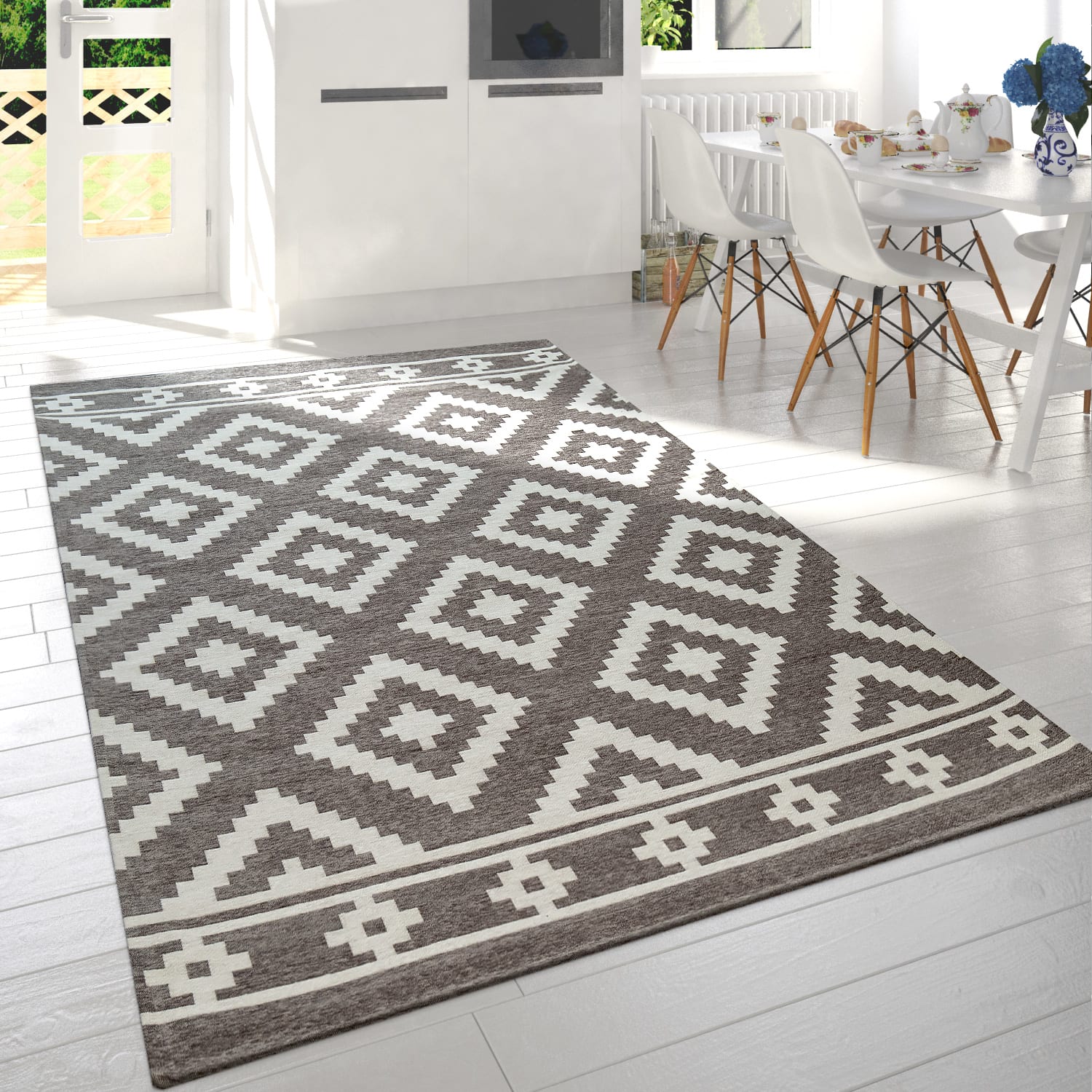 Mariba 095 – boho, pflegeleicht, 20% baumwolle, weicher Teppich