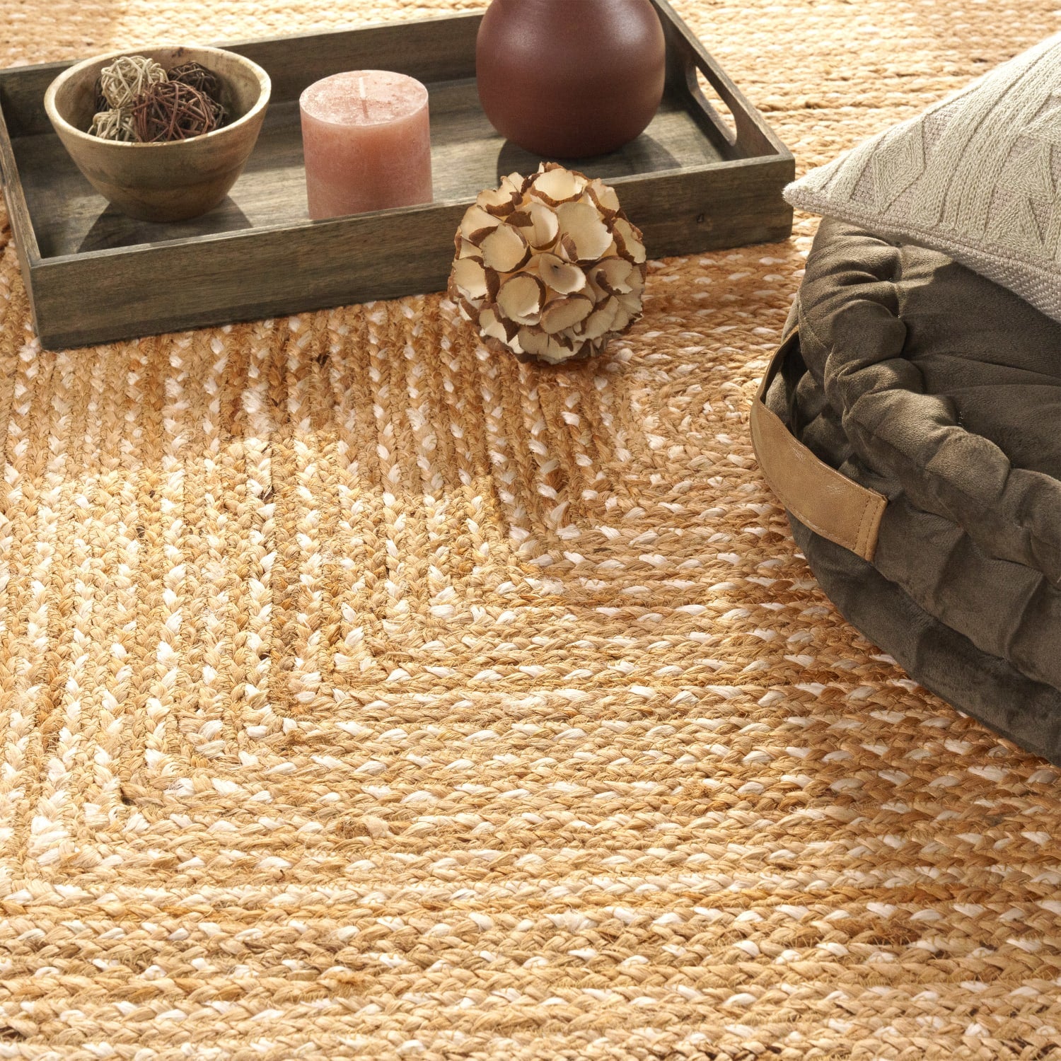 Skive 691 – klassisch, pflegeleicht, 100% jute, weicher Teppich