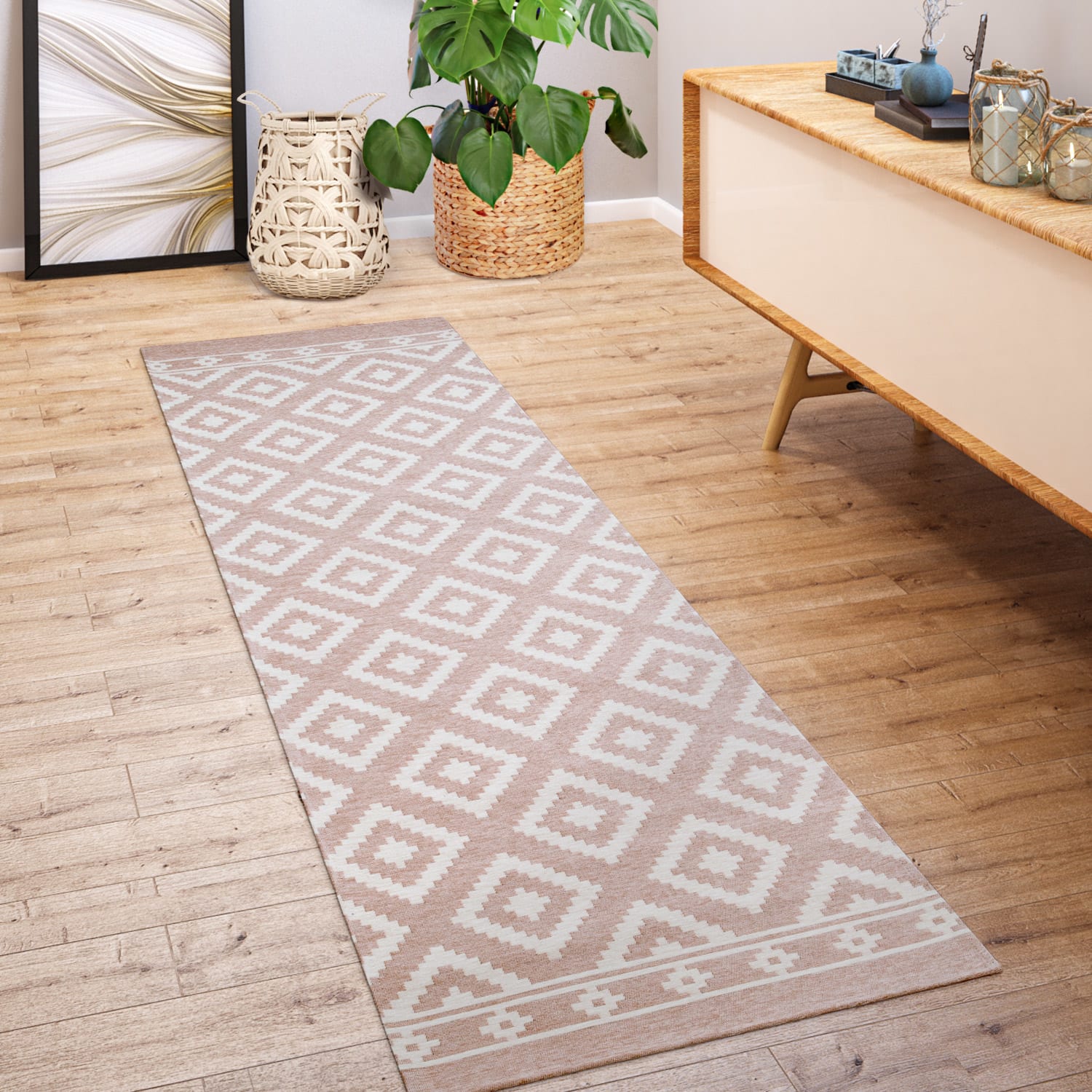Mariba 095 – boho, pflegeleicht, 20% baumwolle, weicher Teppich