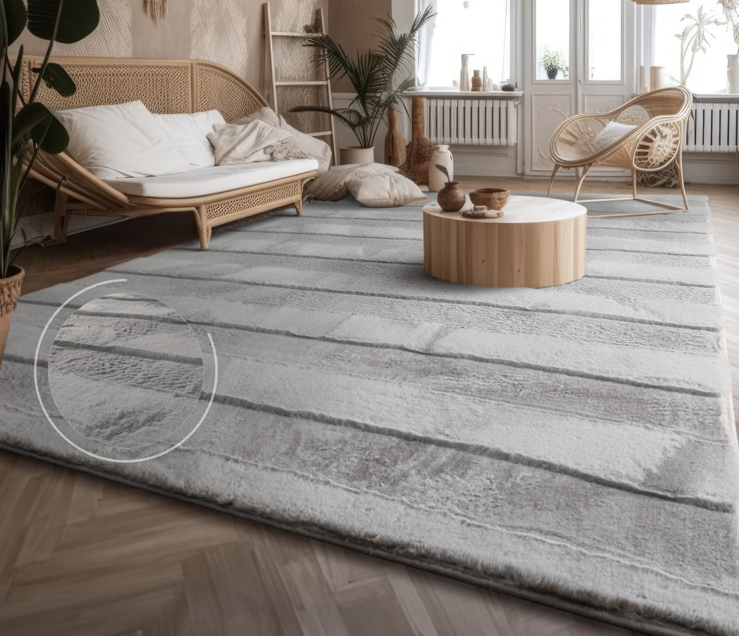 Arnheim 744 – boho, pflegeleicht, sehr weicher Teppich