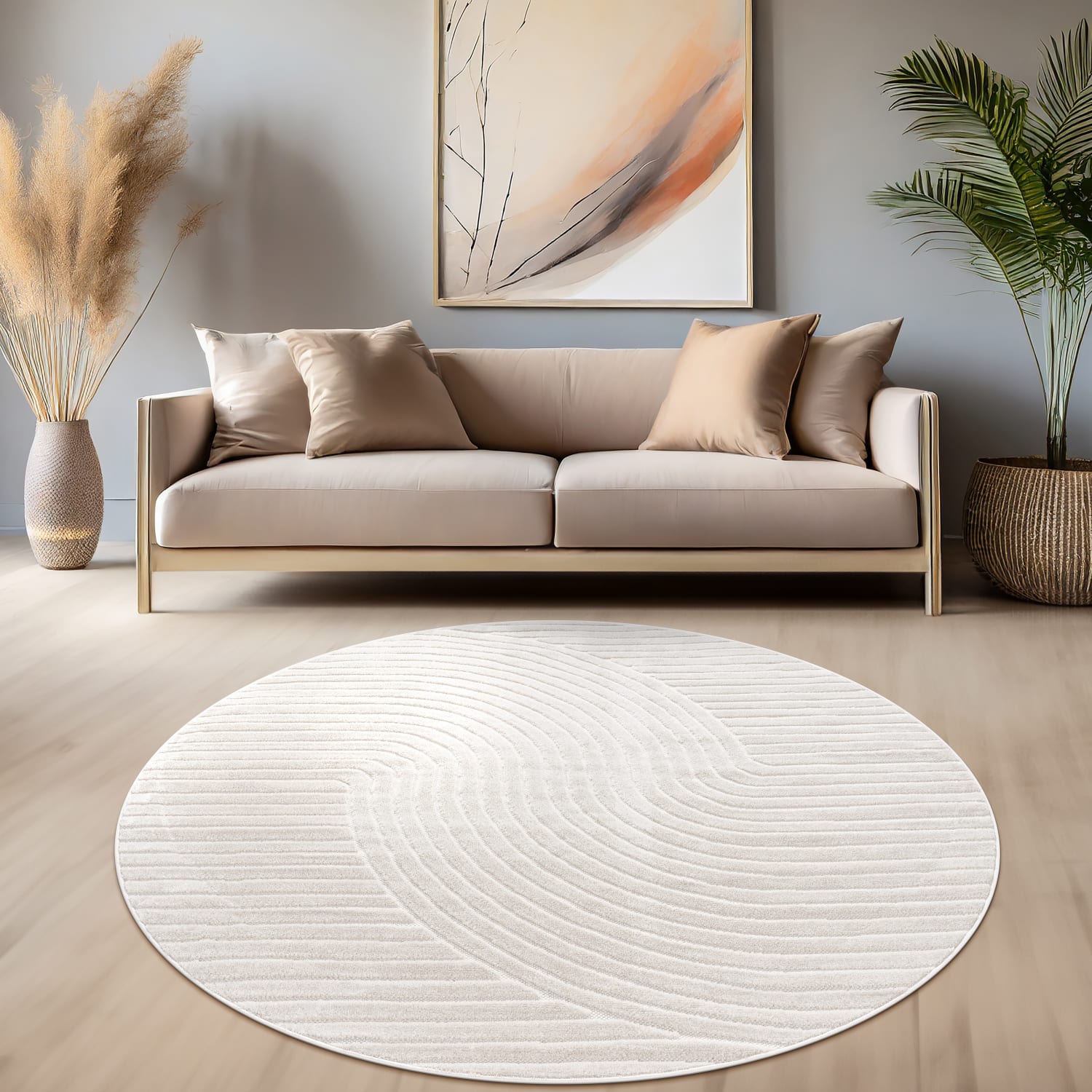 Cotton 233 – modern, pflegeleicht, flacher Teppich