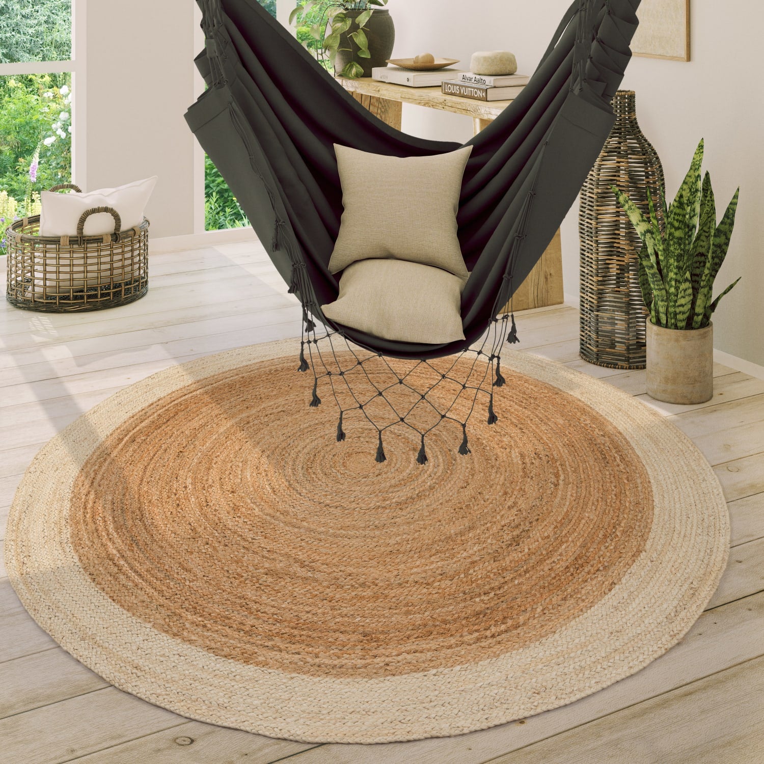 Viborg 594 – klassisch, pflegeleicht, 100% jute, flacher Teppich