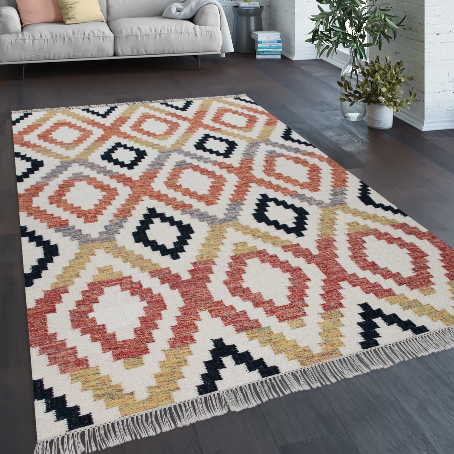 Kenitra 501 – minimalistisch, pflegeleicht, 20% baumwolle, weicher Teppich