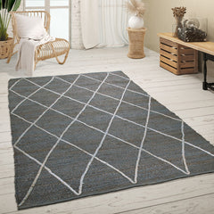 Skive 685 – minimalistisch, 100% jute, weicher Teppich
