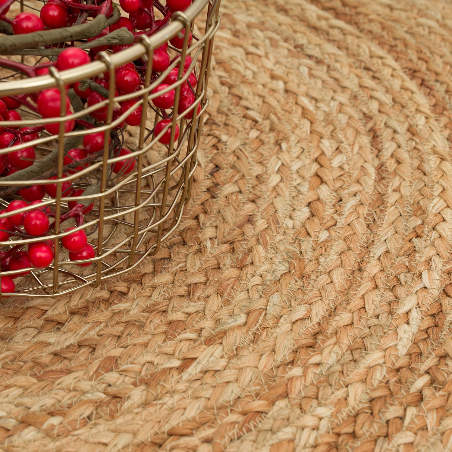 Viborg 592 – zeitlos, pflegeleicht, 100% jute, flacher Teppich