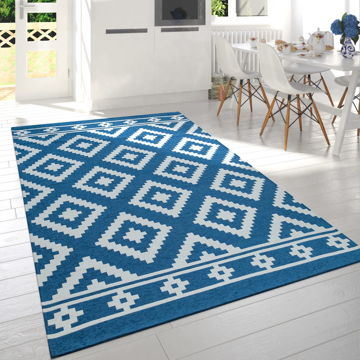 Mariba 095 – boho, pflegeleicht, 20% baumwolle, weicher Teppich