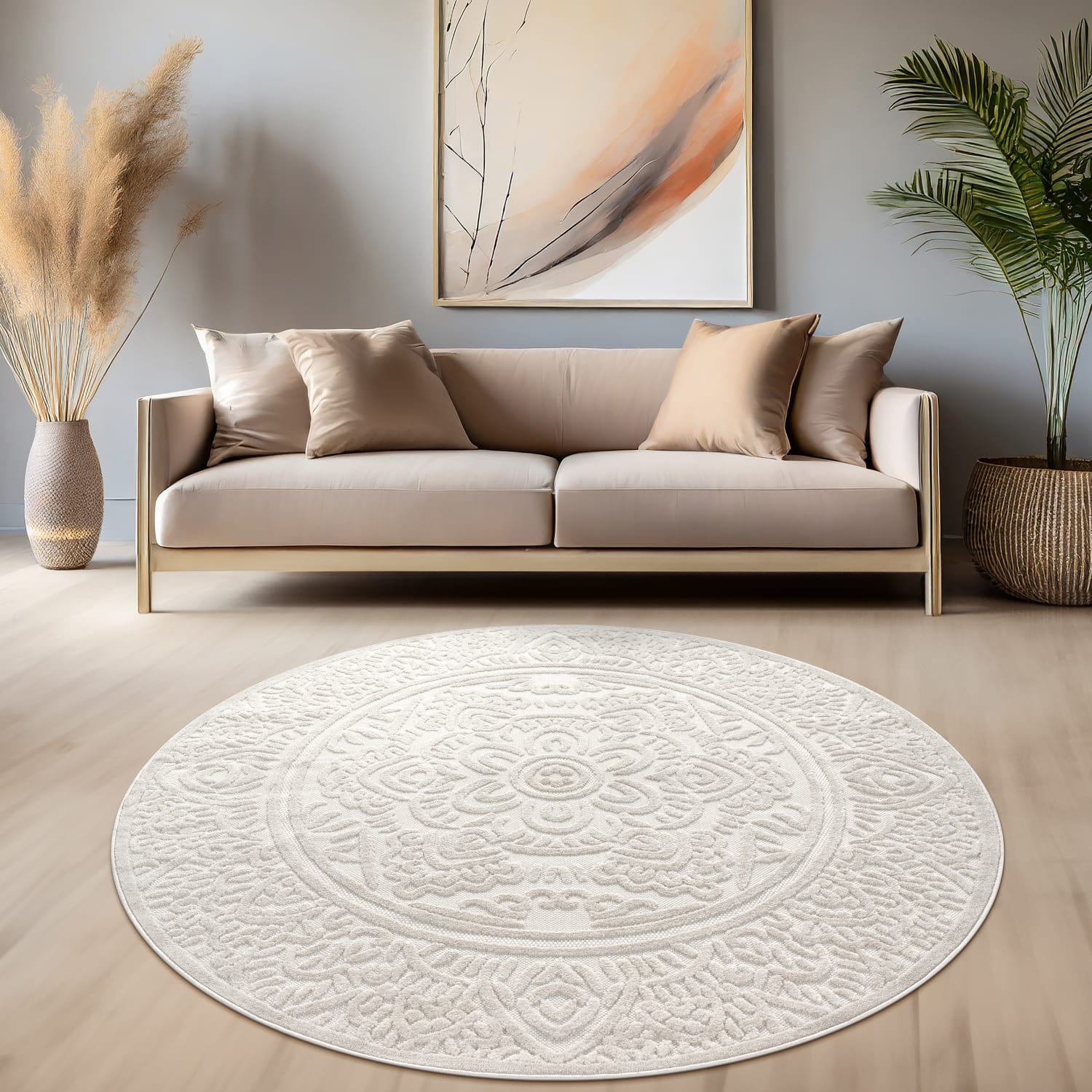 Cotton 232 – boho, pflegeleicht, flacher Teppich