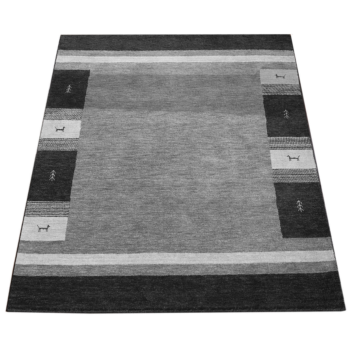 Gabbeh 308 – minimalistisch, 100% wolle, weicher Teppich