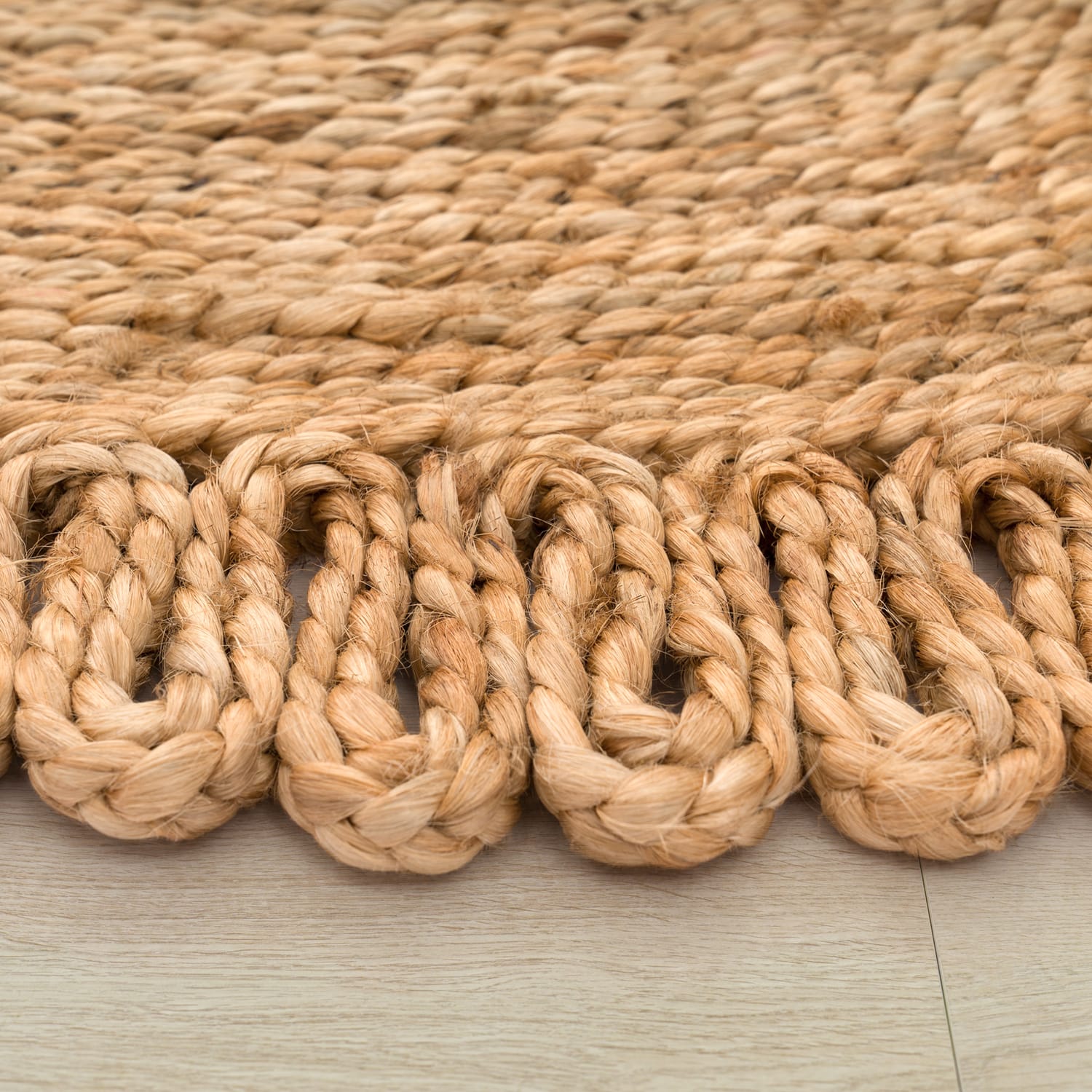 Viborg 596 – zeitlos, 100% jute, flacher Teppich