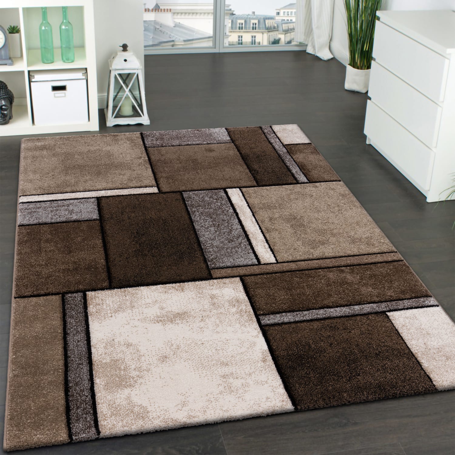 Brilliance 661 – boho, pflegeleicht, weicher Teppich