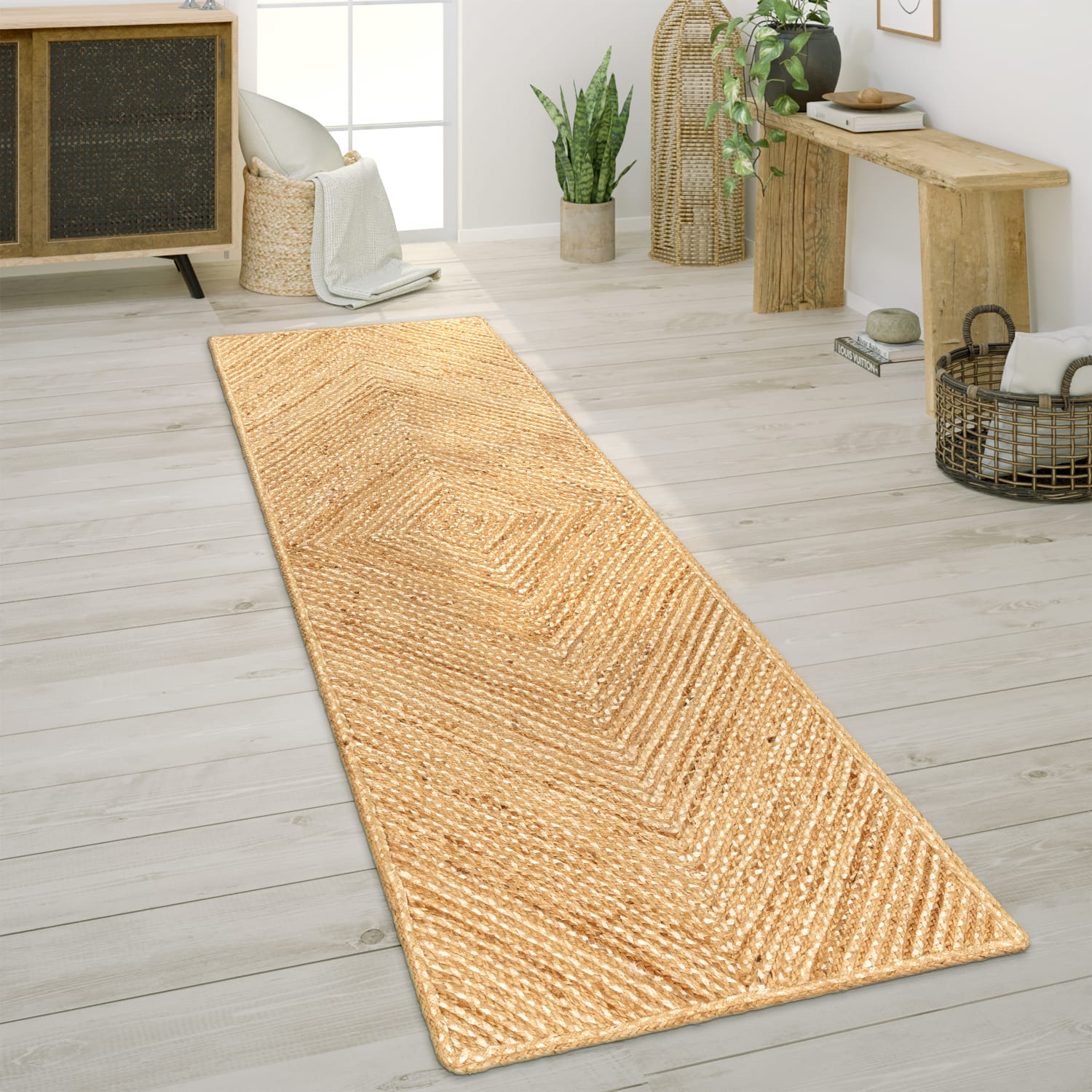 Skive 691 – klassisch, pflegeleicht, 100% jute, weicher Teppich