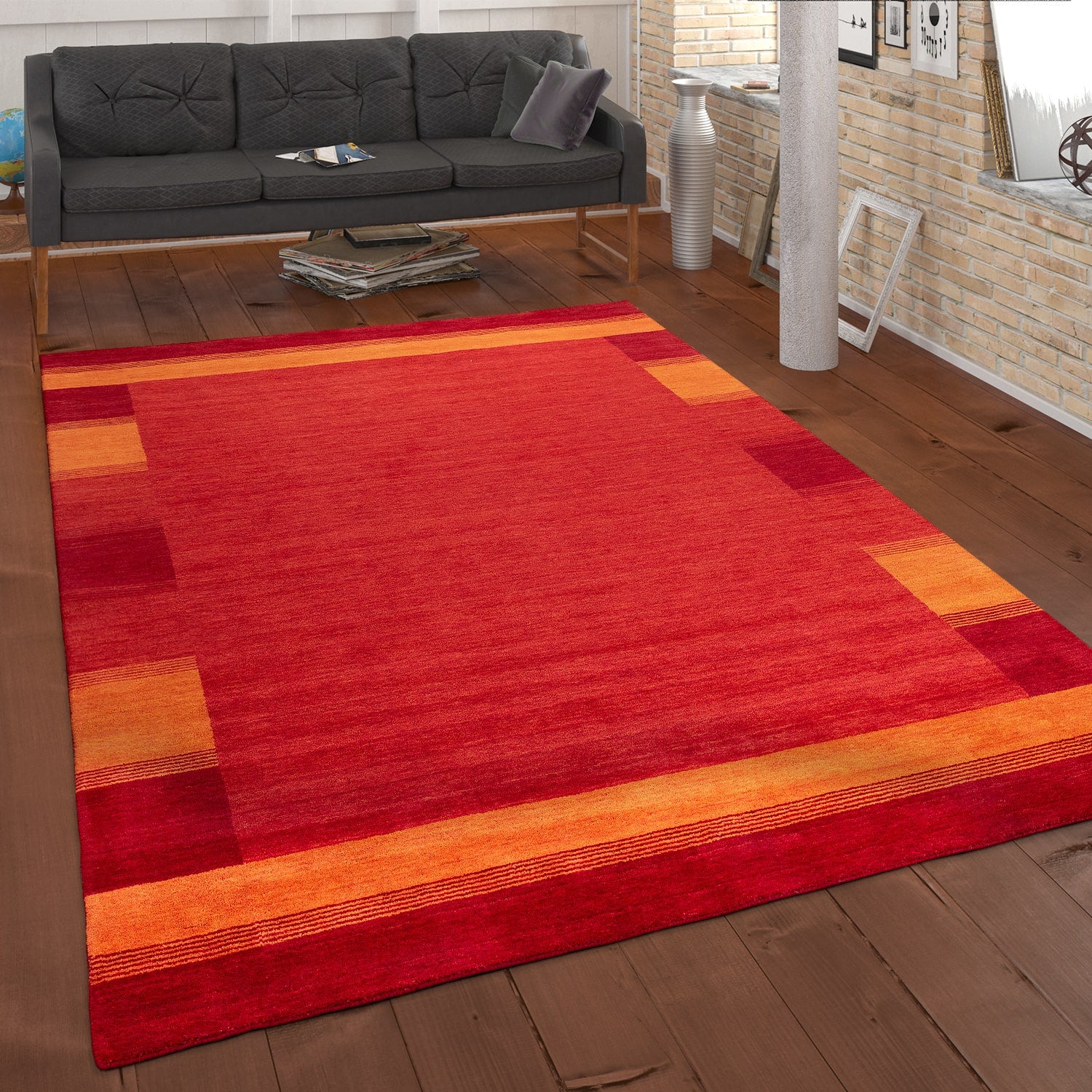Gabbeh 310 – boho, 100% wolle, weicher Teppich