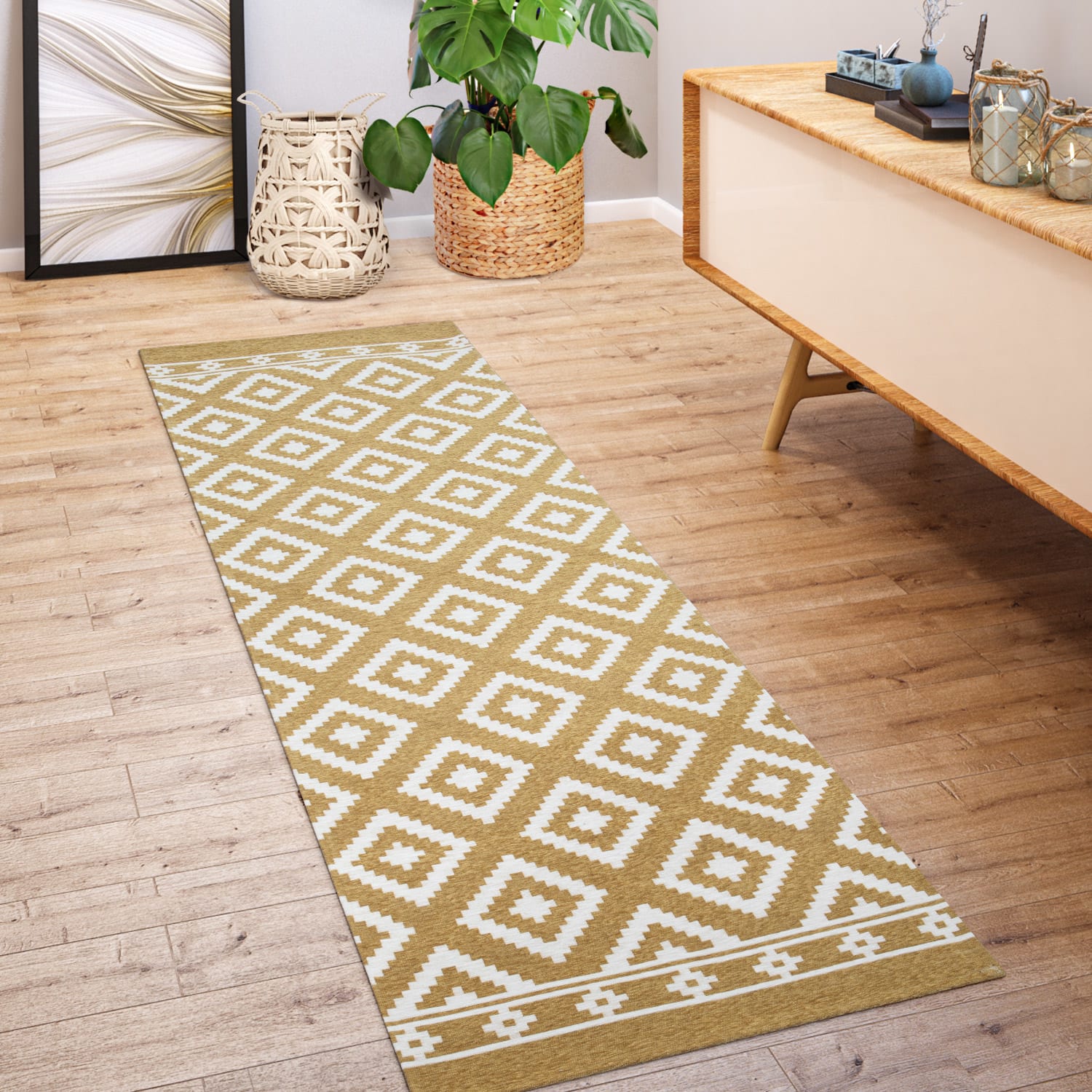 Mariba 095 – boho, pflegeleicht, 20% baumwolle, weicher Teppich