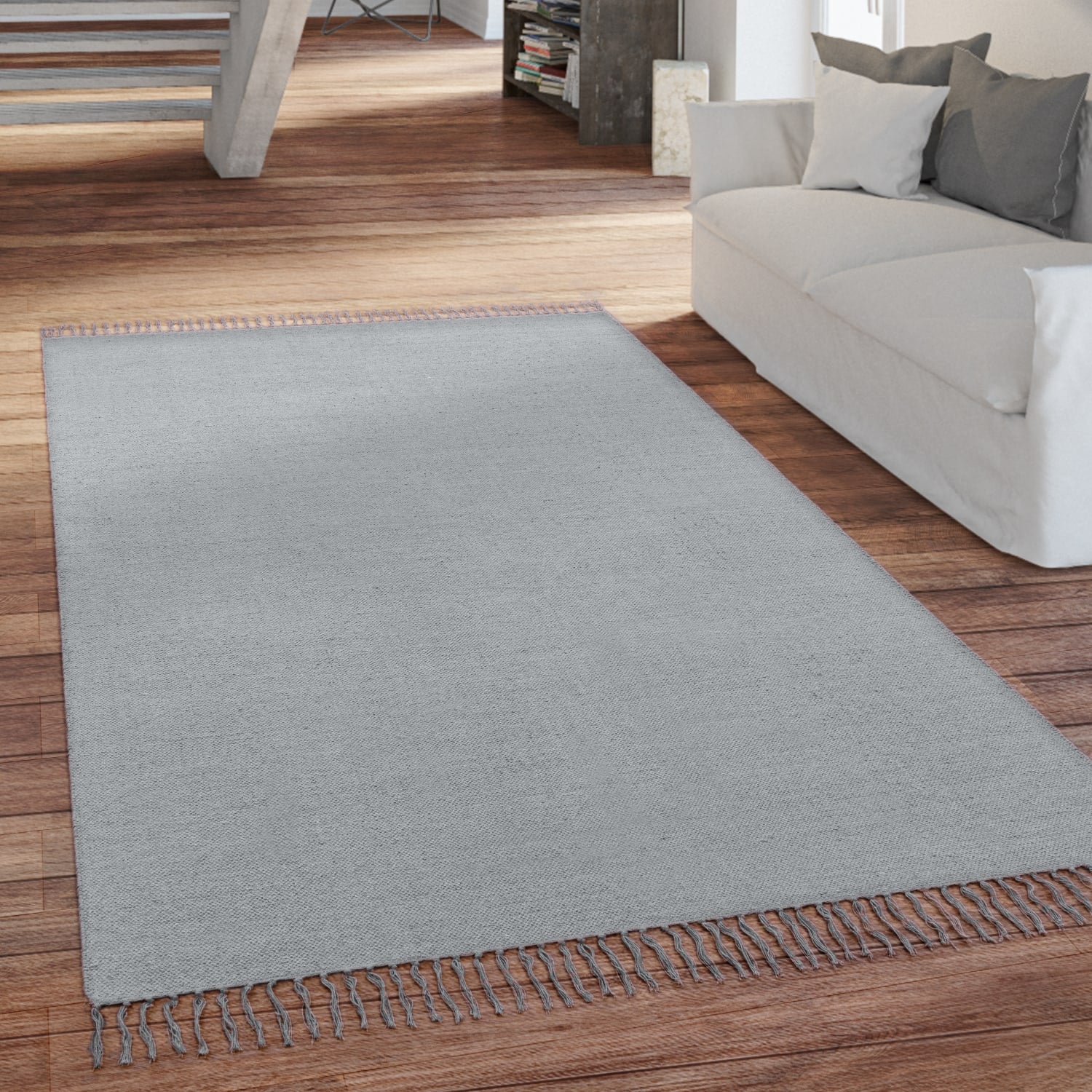 Summer breeze 350 – modern, pflegeleicht, 90% baumwolle, flacher Teppich