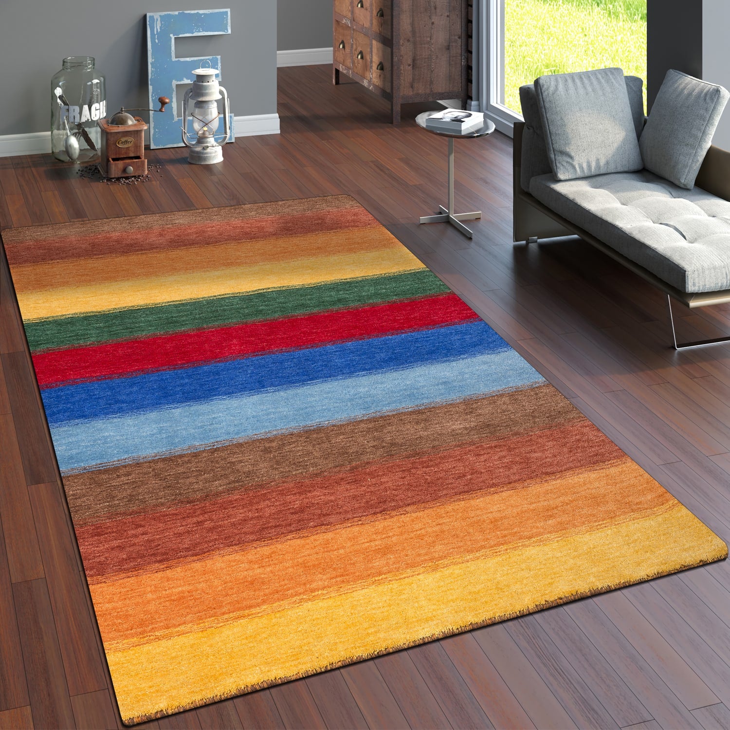 Gabbeh 303 – vintage, 100% wolle, weicher Teppich