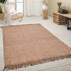 Skive 688 – vintage, 100% jute, weicher Teppich