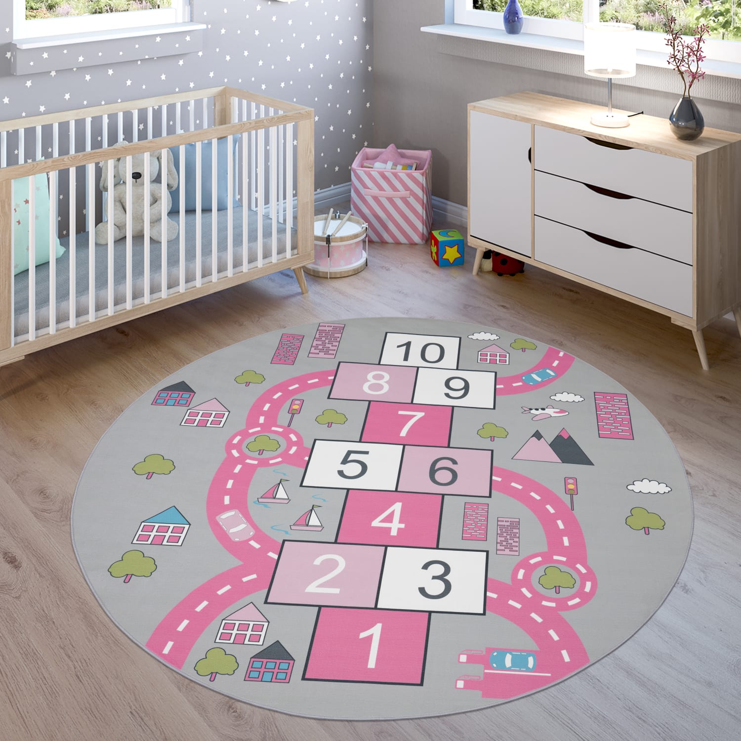 Bino 569 – boho, pflegeleicht, flacher Teppich