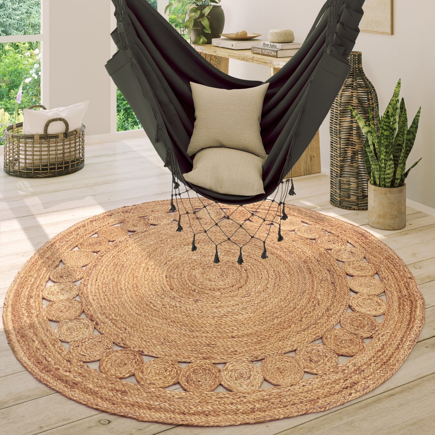 Viborg 593 – klassisch, pflegeleicht, 100% jute, flacher Teppich
