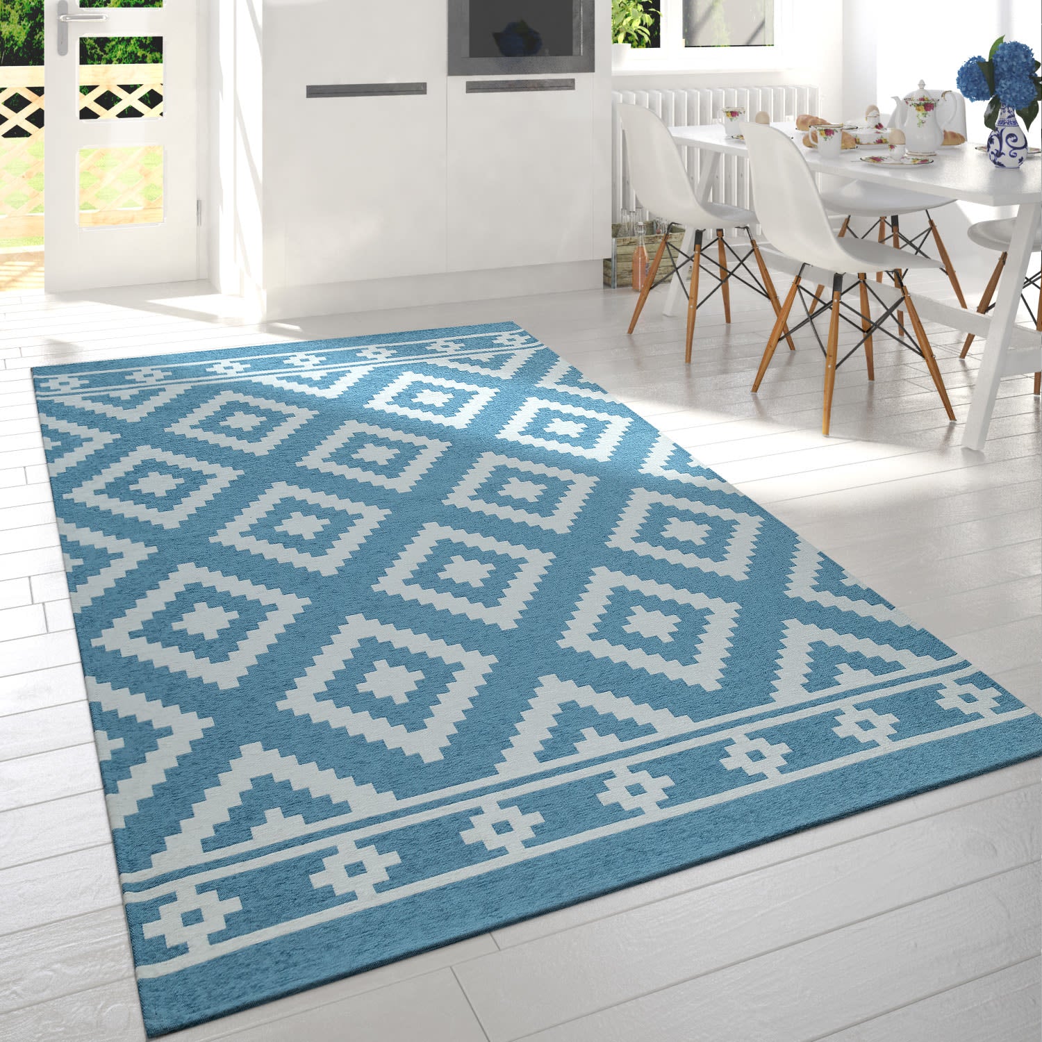 Mariba 095 – boho, pflegeleicht, 20% baumwolle, weicher Teppich