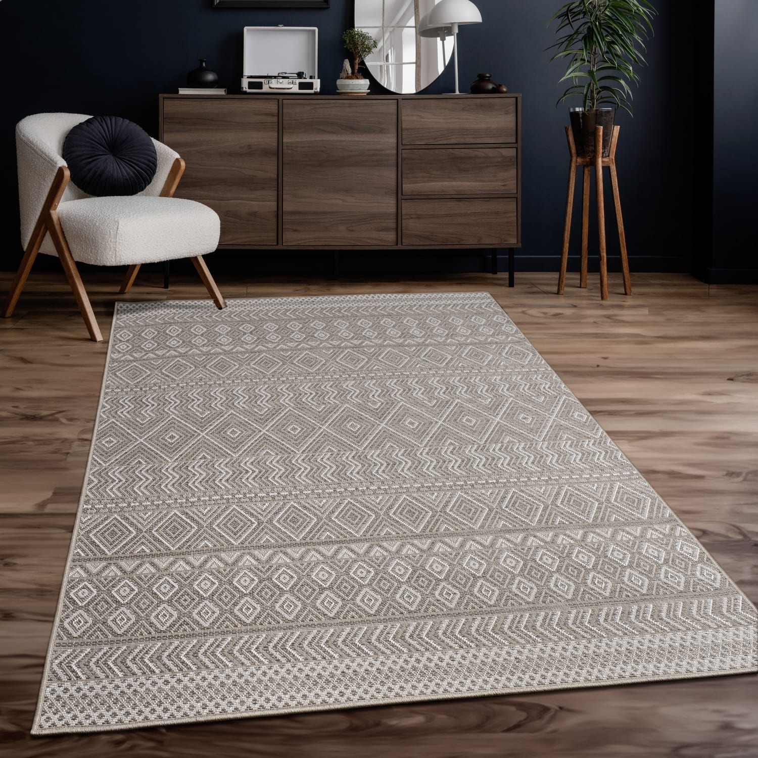 Vermont 190 – minimalistisch, pflegeleicht, flacher Teppich