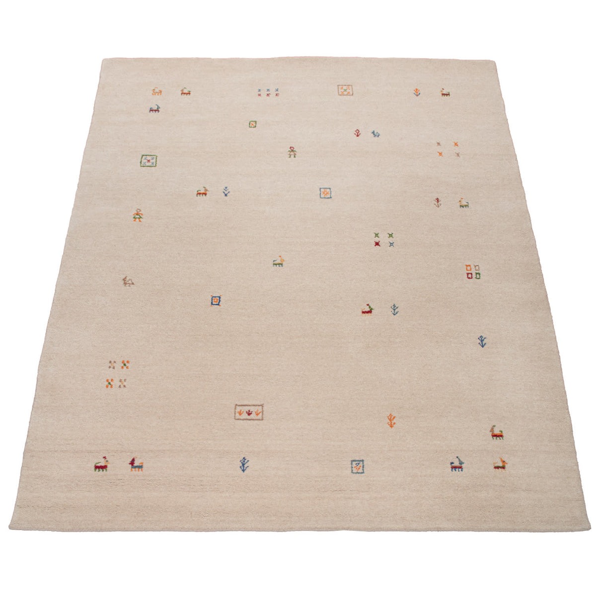 Gabbeh 312 – vintage, 100% wolle, weicher Teppich