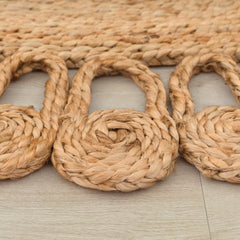Viborg 597 – klassisch, 100% jute, flacher Teppich