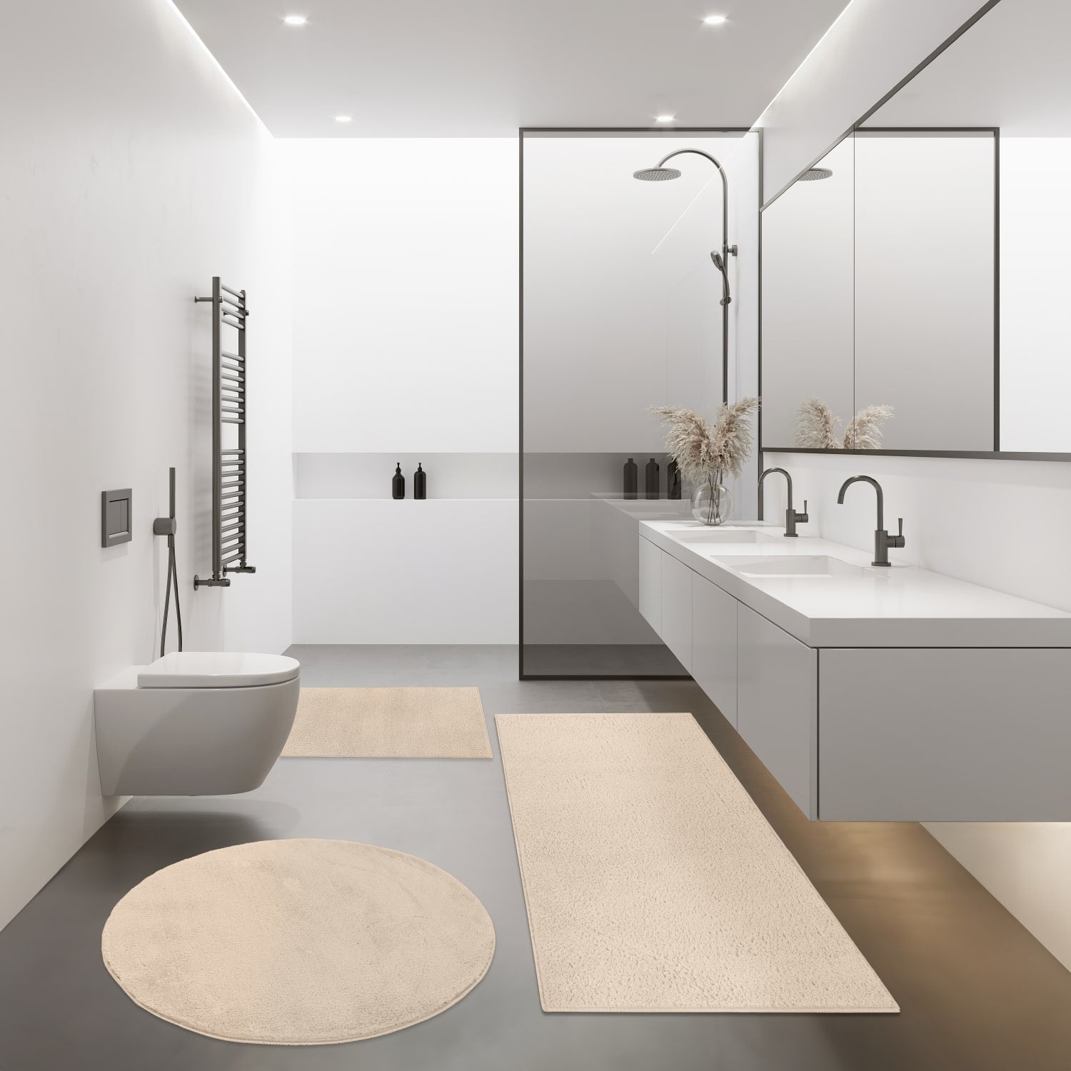 Kanda 360 – minimalistisch, weicher Teppich