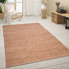 Skive 689 – modern, 100% jute, weicher Teppich
