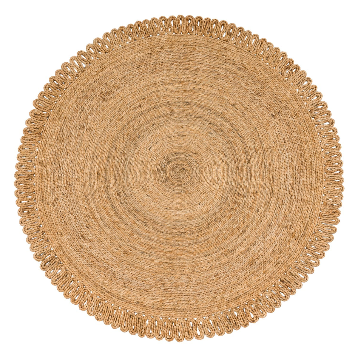 Viborg 596 – zeitlos, 100% jute, flacher Teppich