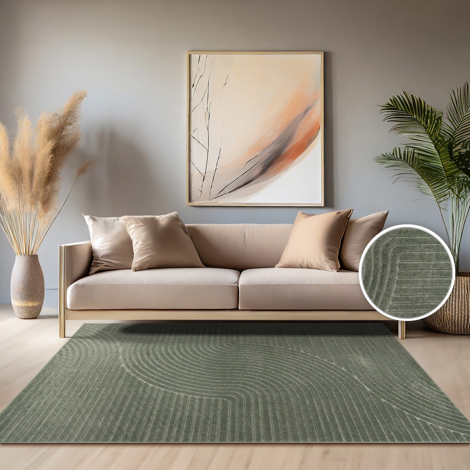 Cotton 233 – modern, pflegeleicht, flacher Teppich