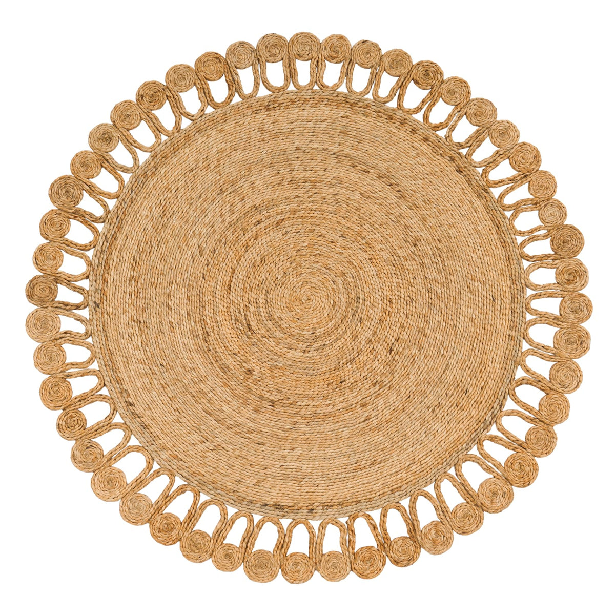 Viborg 597 – klassisch, 100% jute, flacher Teppich