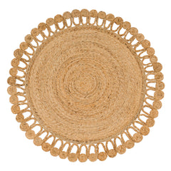 Viborg 597 – klassisch, 100% jute, flacher Teppich