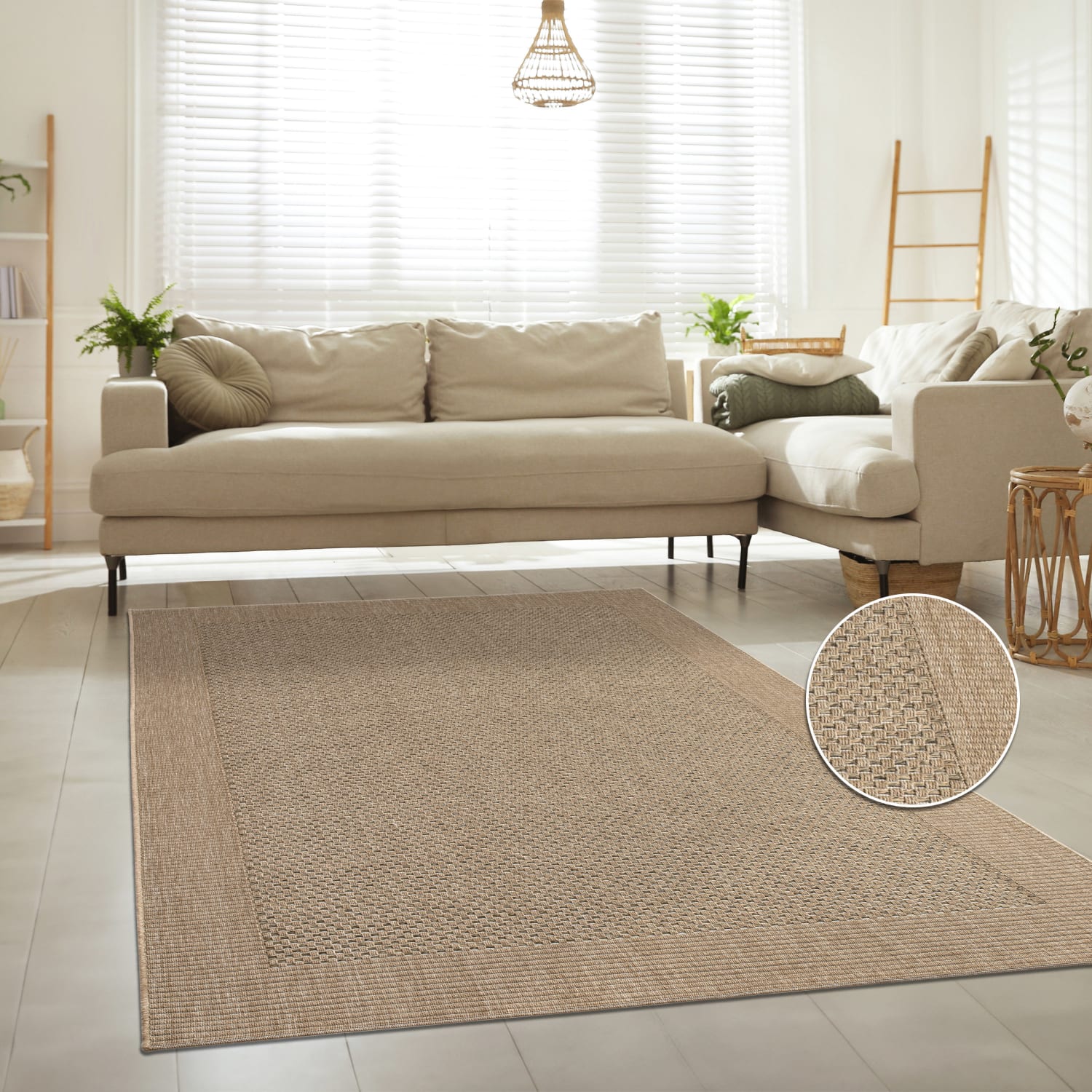 Waregem 621 – modern, pflegeleicht, flacher Teppich